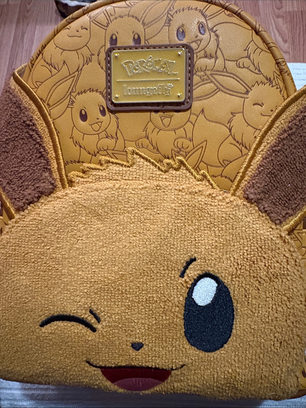 Loungefly Eevee Plush Kids Backpack – Yellow & Brown
